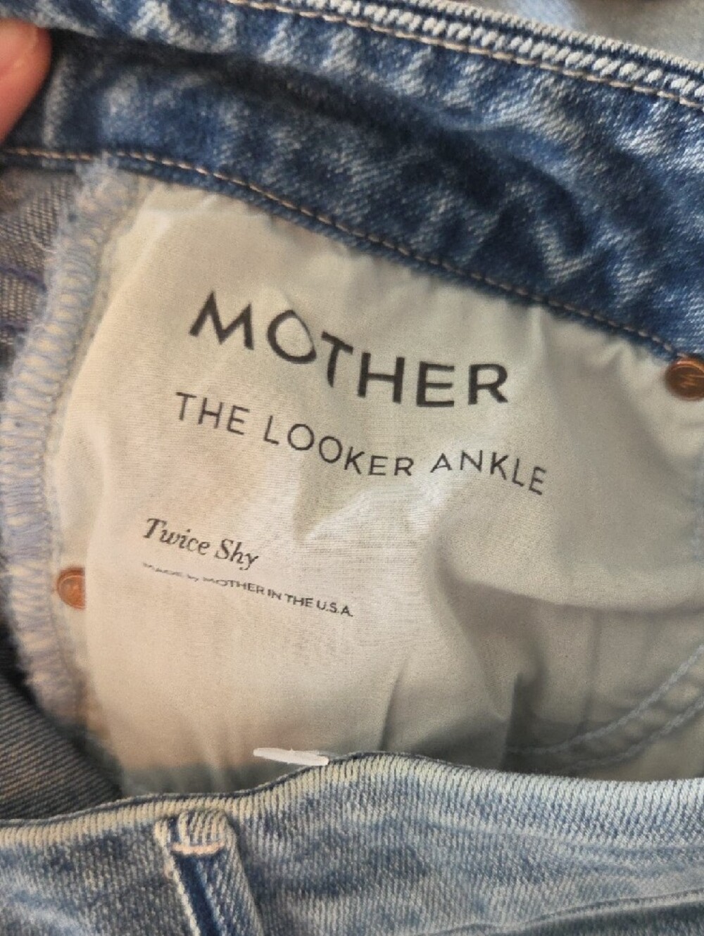 Mother The Looker Ankle Color Twice Shy Size 28 - Picture 10 of 12